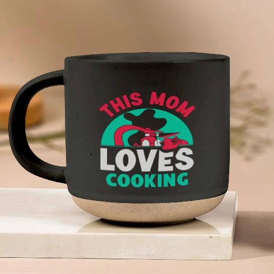 This Mom Loves Cooking Mommy Cook Mother Pottery Mugs
