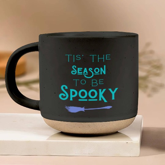 Tis the season to be spooky Pottery Mugs