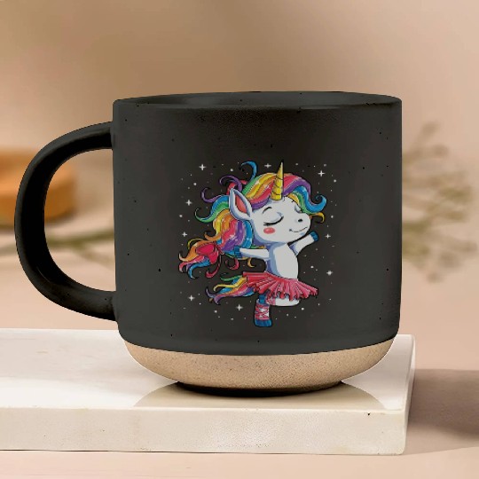Unicorn Ballet Dancer Pottery Mugs