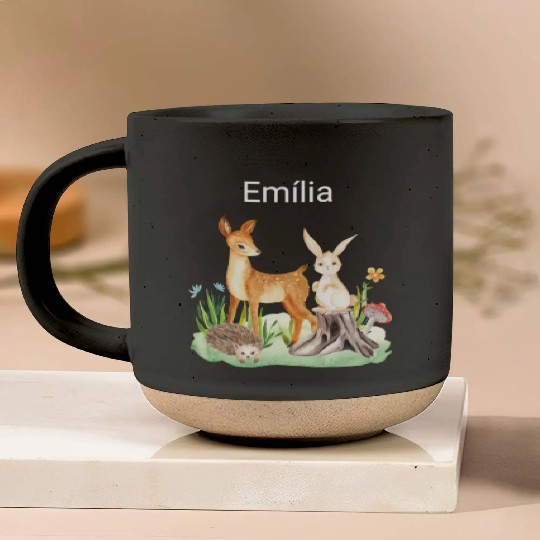 Animal deer rabbit hedgehog Emília Pottery Mugs