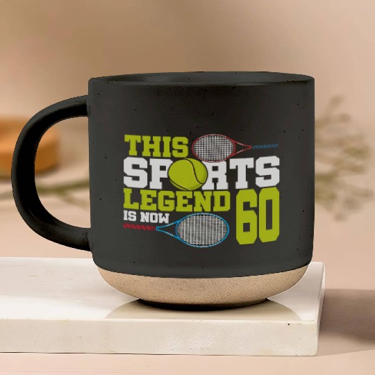 This Sports Legend Is Now 60, Tennis 60th Birthday Pottery Mugs