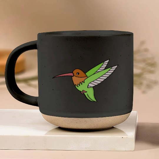 A Sweet Hummingbird Pottery Mugs
