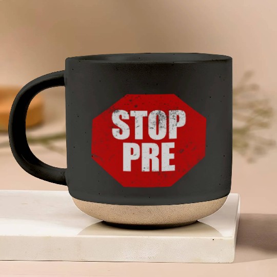 Stop Pre Marathon Running Gift Runner Stop Pre Pottery Mugs