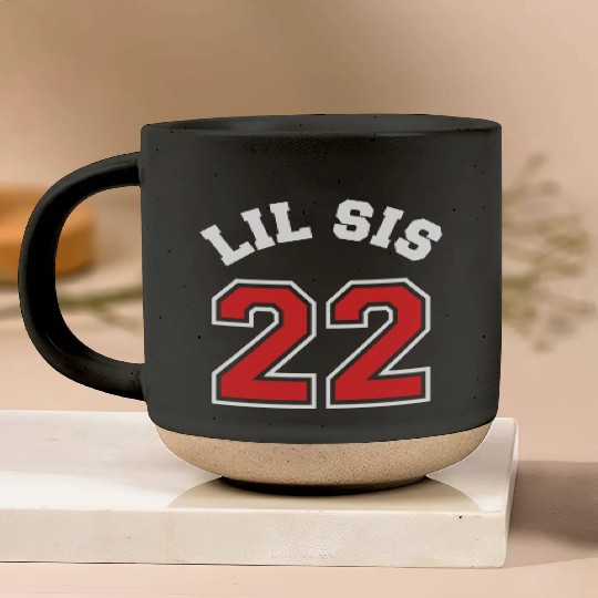 Lil Sis 2022 Little Sister Baby Family Birth Child Pottery Mugs