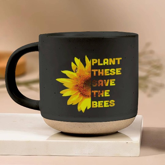 Womens Sunflower Pottery Mugs Plant Lover Plant These
