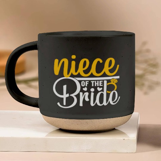 Niece Of The Bride Wedding Party Matching Gift Pottery Mugs
