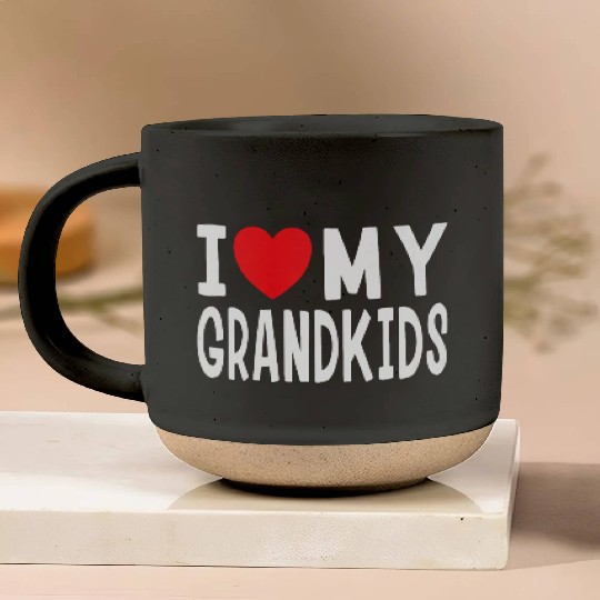 I Love My Grandkids Family Celebration Grandma Gra Pottery Mugs