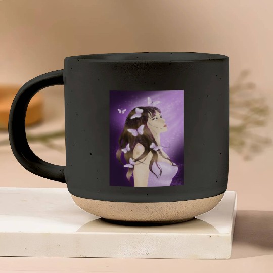 BTS Butterfly Fan Girl Pottery Mugs