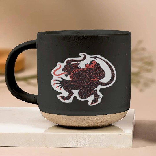 krampus Pottery Mugs