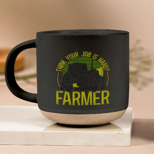Farming Farmer Tractor Vintage Pottery Mugs