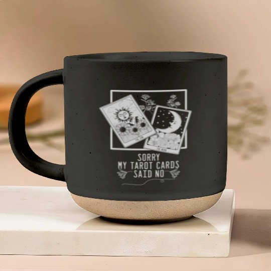Gothic Moon Sun Tarot Card Said No Halloween Pottery Mugs