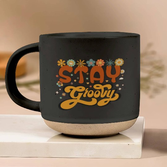 Retro stay groovy, Cute halloween , Thanksgiving Pottery Mugs