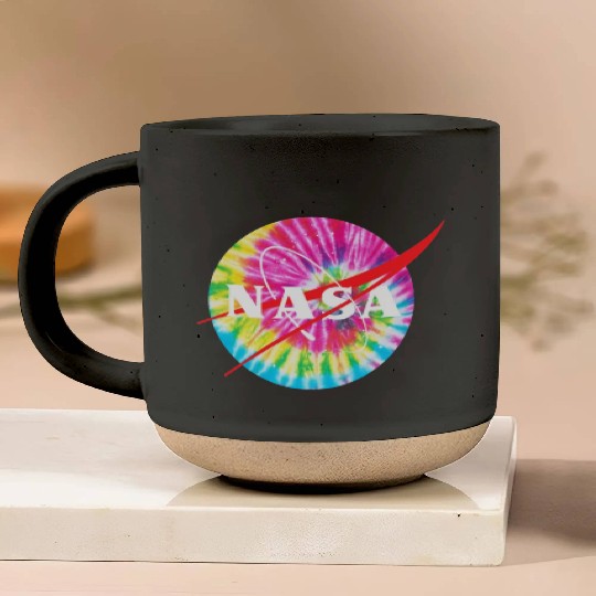 NASA Tie Dye Pottery Mugs