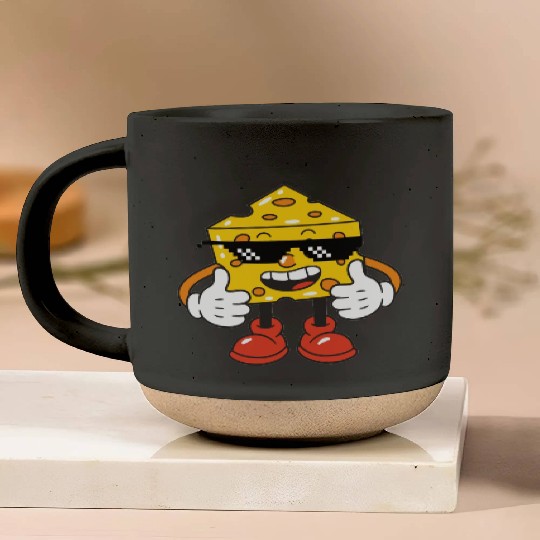 thug life cheese Pottery Mugs
