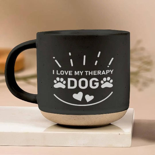 I love my Therapy Dog Pottery Mugs
