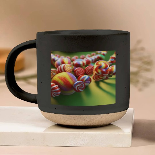 A glimpse into candy land version 3 Pottery Mugs