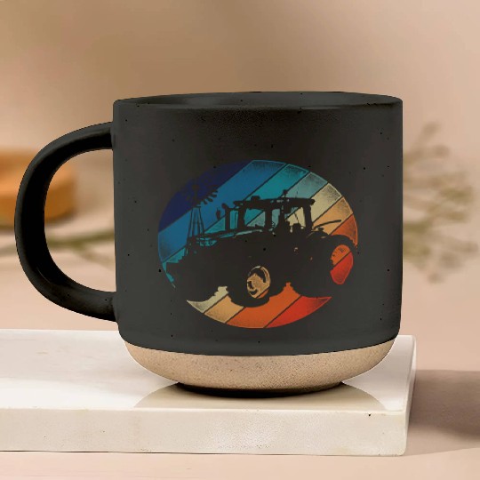 Farming Farmer Retro Tractor Pottery Mugs