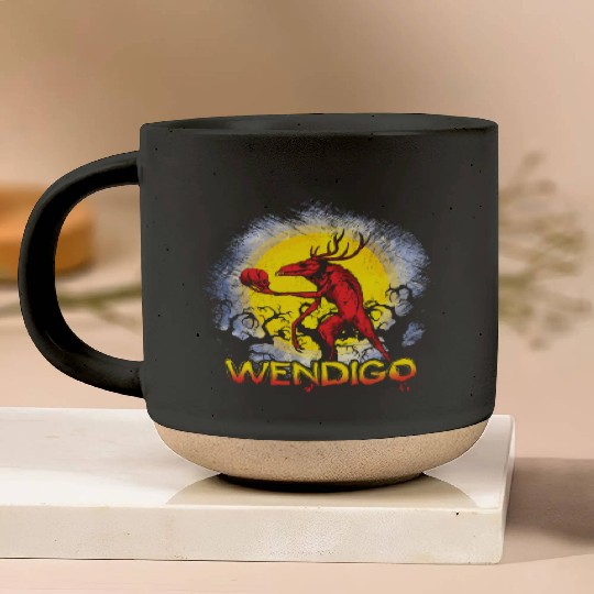 Folk Creature Wendigo Forest Halloween Cryptid Pottery Mugs