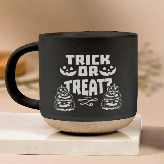 Halloween Party Trick Or Treat Jack O Lantern Pottery Mugs