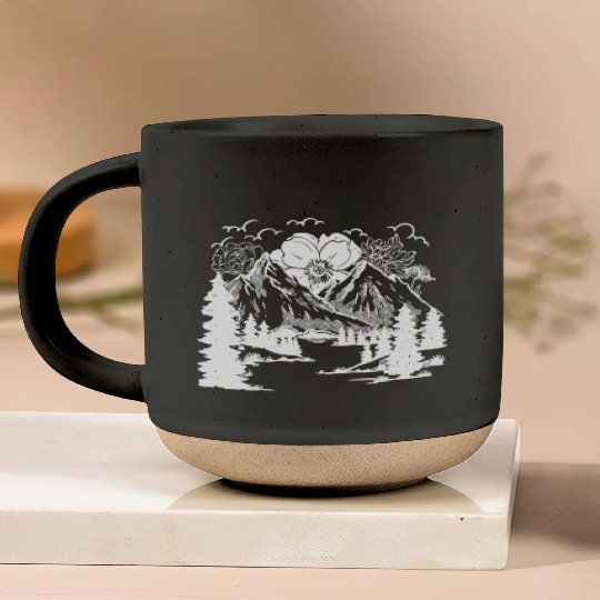 Nature Lover Mountains Forest Hiking Hiker Pottery Mugs