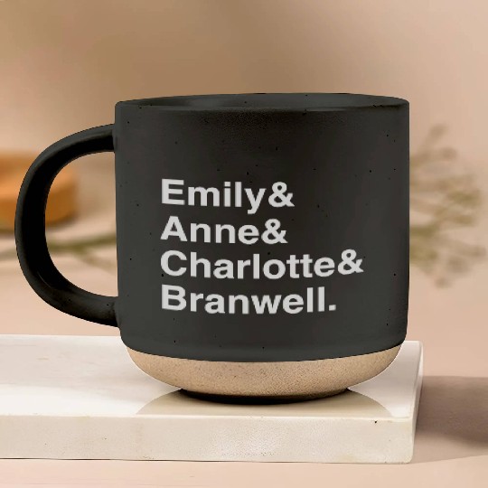 Funny Emily Bronte Charlotte Bronte Bronte Sibling Pottery Mugs