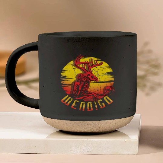 Wendigo Folk Creature Halloween Cryptid Pottery Mugs