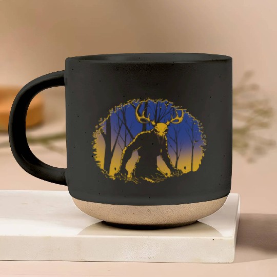 Wendigo Folk Creature Forest Cryptid Halloween Pottery Mugs