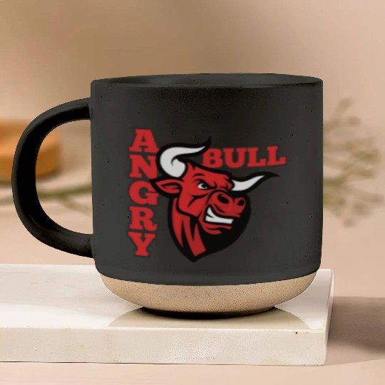 Angry bull Face Pottery Mugs