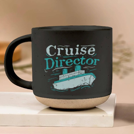 Cruise Director Cruising Ship Holidays vacation Pottery Mugs