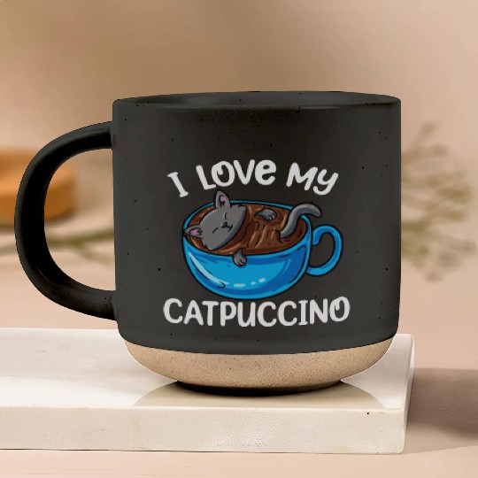 Catpuccino Coffee Kawaii Cat Anime Otaku Pottery Mugs