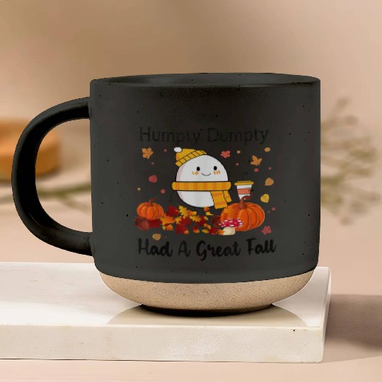 Humpty Dumpty Had A Great Fall Thanksgiving Autumn Pottery Mugs