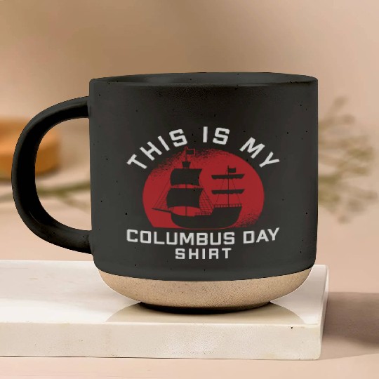 Columbus Day 1492 Pottery Mugs