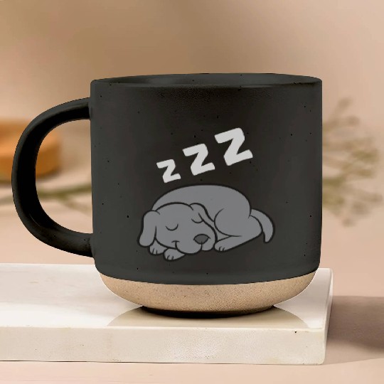 Weimaraner Dog Sleeping Pajama Sleeping Pottery Mugs