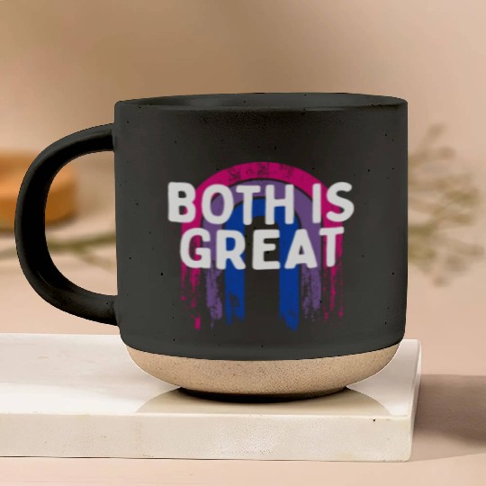 Both Is Great Bisexual LGBTQ Bi Pride Pansexual Pottery Mugs