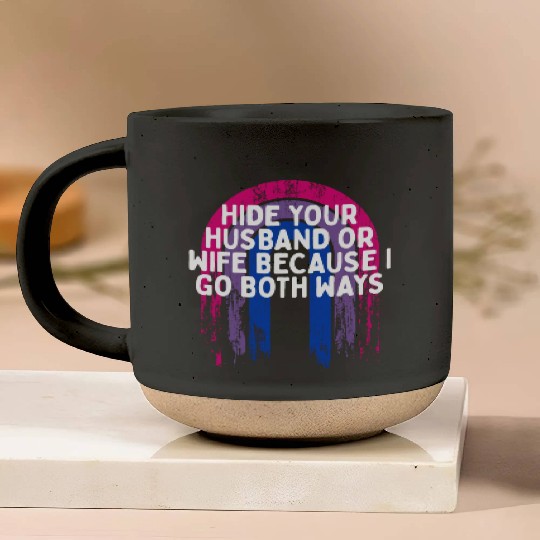 I Go Both Ways Bisexual LGBTQ Bi Pride Sarcastic Pottery Mugs