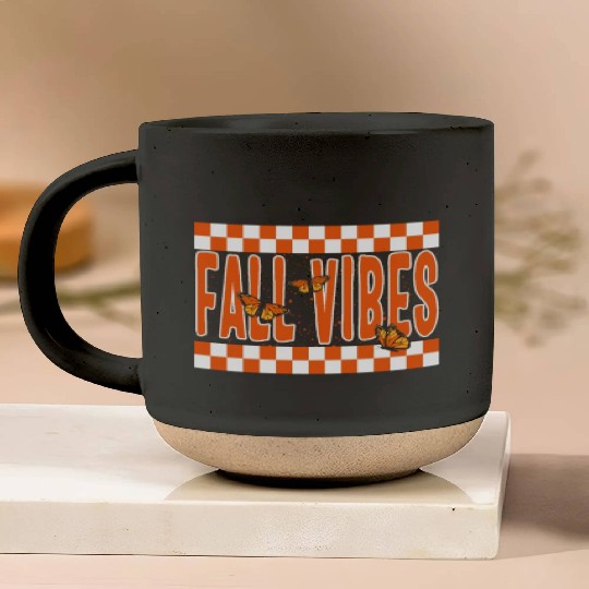 Halloween Theme Fall Vibes Coffee Lover Mug Gift, Pottery Mugs
