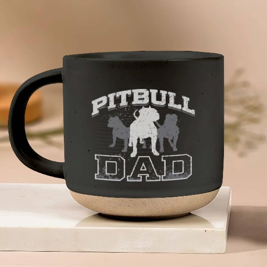 Dad Pitbull Lover Dog Owner Father Day Pottery Mugs