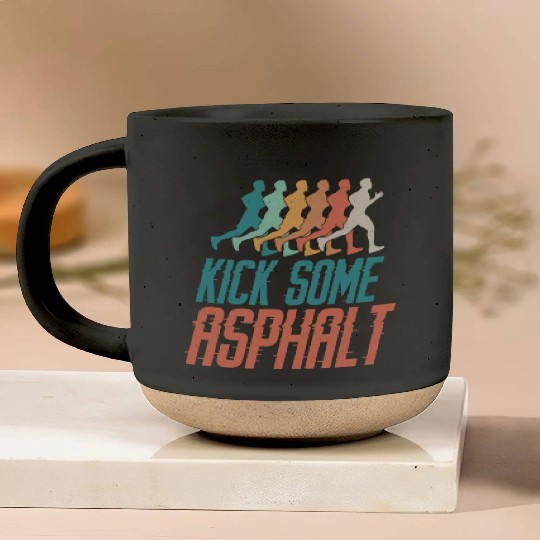 Running Runner Half Marathon Pottery Mugs
