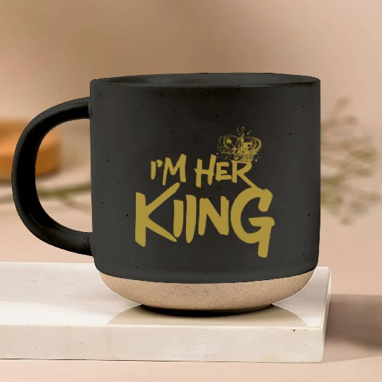 I'm Her King Boyfriend Couple Valentines Day Pottery Mugs