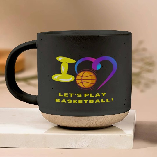 LET'S PLAY BASKETBALL, CLASSIC Pottery Mugs