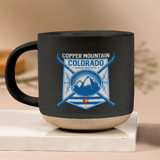 Copper Mountain Colorado Ski Mountains Pottery Mugs