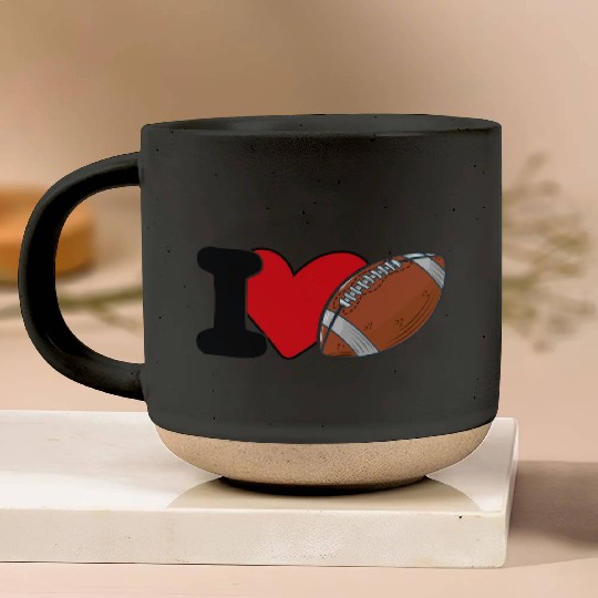 I Love Football For Lovers American Football Pottery Mugs