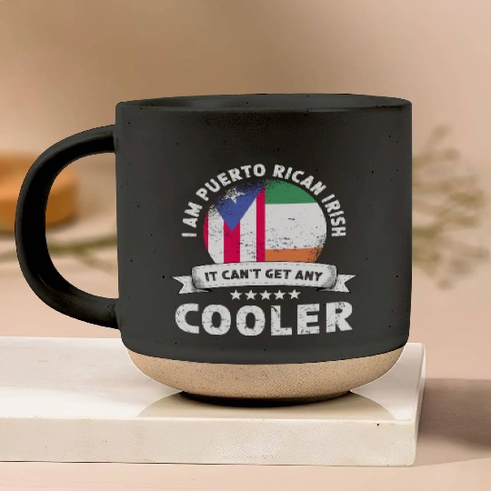 Puerto Rico Flag Ireland Grown Patriot Country Pottery Mugs