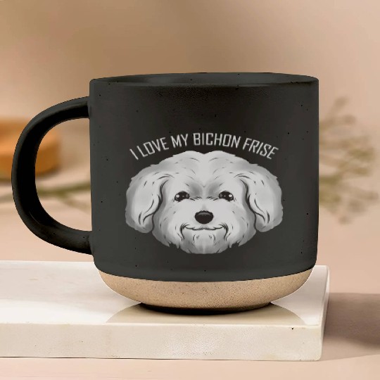 Dog Lover - I Love My Bichon Frise Pottery Mugs