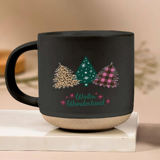 Winter Wonderland - Christmas Trees! Pottery Mugs
