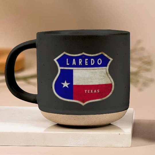 Laredo Texas crest flag design Pottery Mugs
