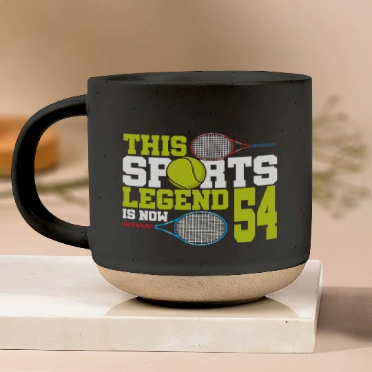 This Sports Legend Is Now 54, Tennis 54th Birthday Pottery Mugs