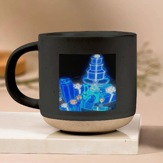 Christmas Blueprint Christmas Tree Blueprint Pottery Mugs
