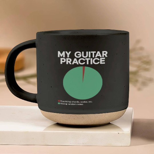 My Guitar Practice - Electric Guitar Guitar Player Pottery Mugs