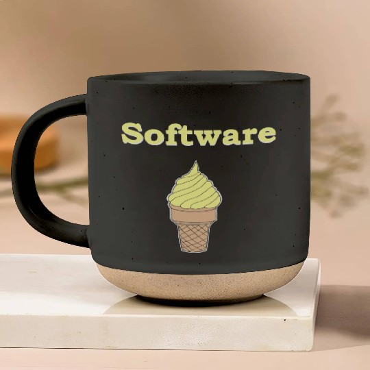 Software Vanilla Ice Cream Pottery Mugs